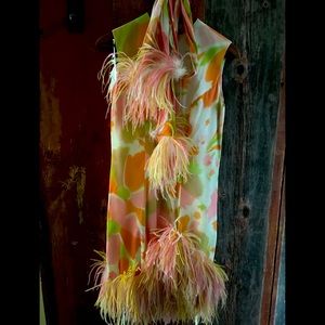 Alfred Werber vintage dress with matching scarf!